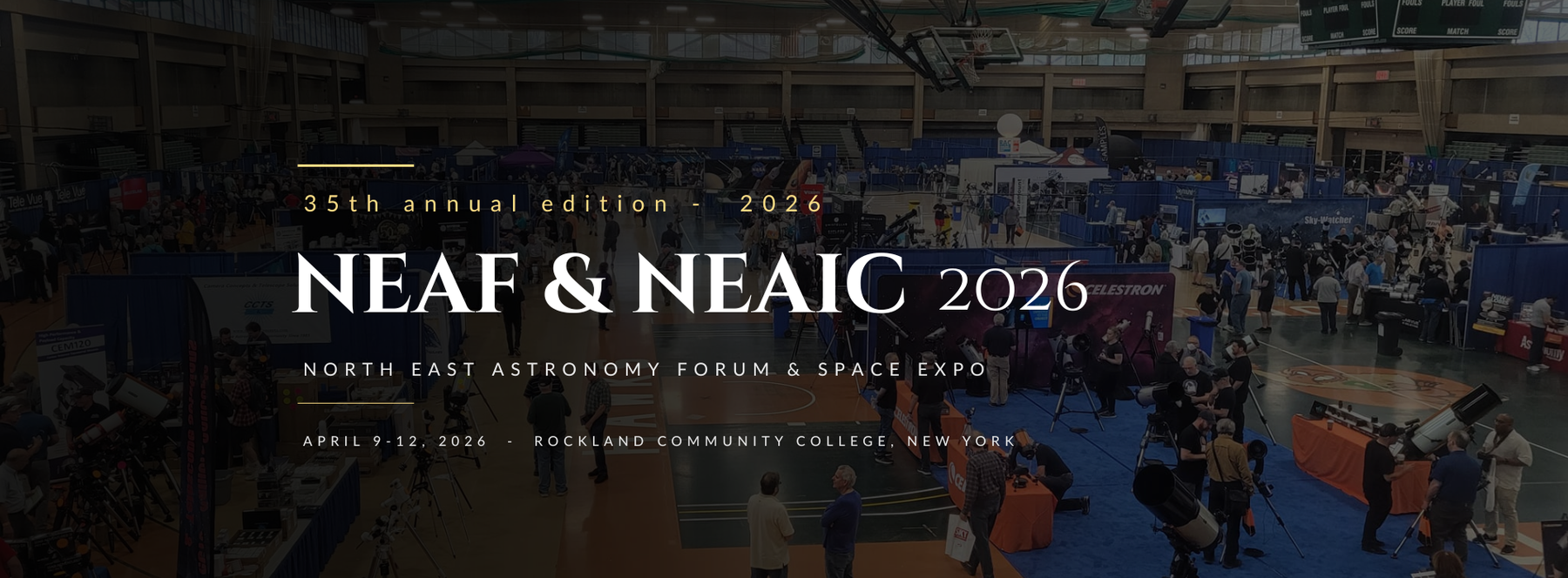NEAF 2026 – The World's Biggest Astronomy Show, and We'll Be There!