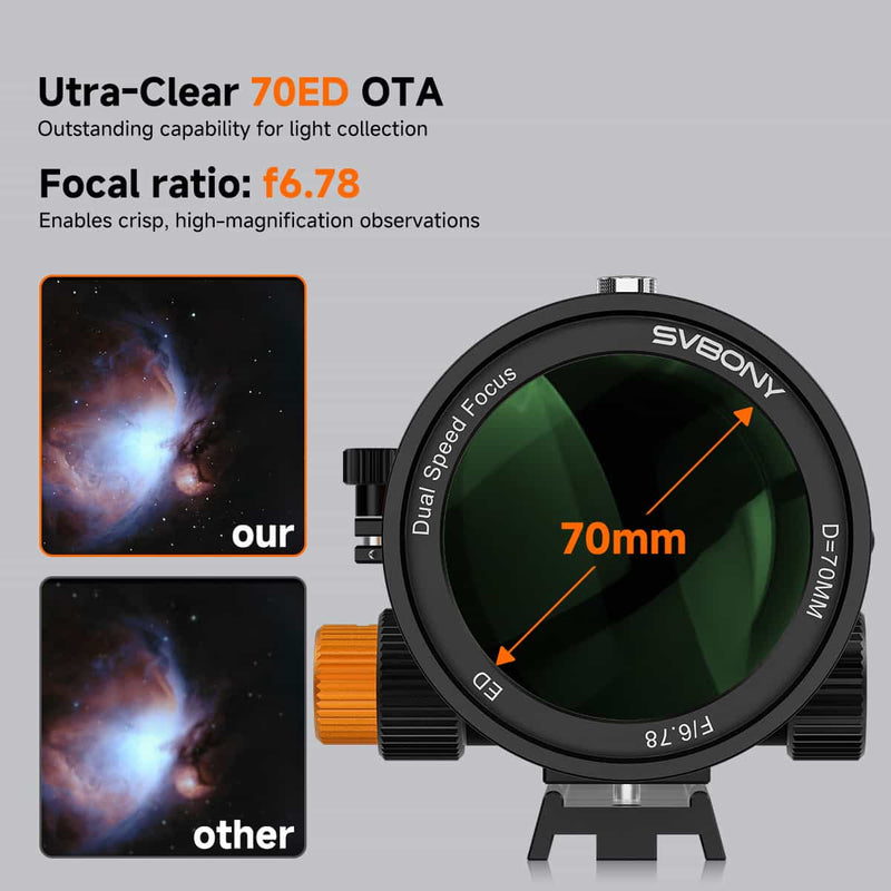 SVBONY SV503 70mm f/6.78 Quadruplet  ED  (F9359E) Svbony