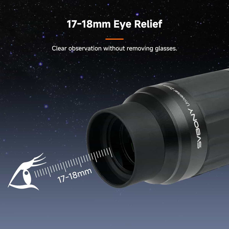 SVBony SV245 Zoom Eyepiece 8-16mm FOV 63° Parfocal & ClickStop (W9192A) Svbony