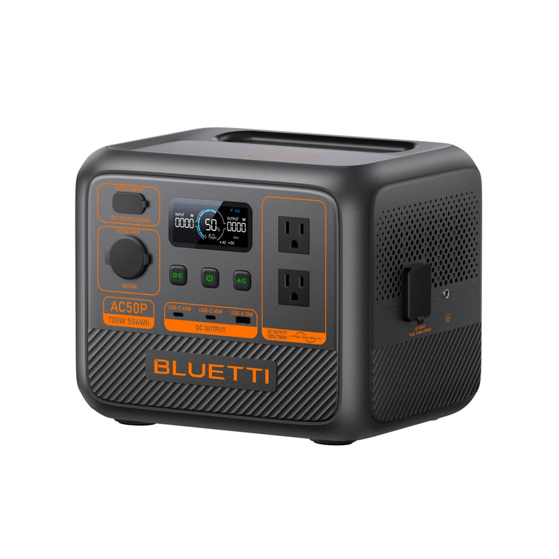BLUETTI AC50P Portable Power Station | 700W 504Wh (AC50P)