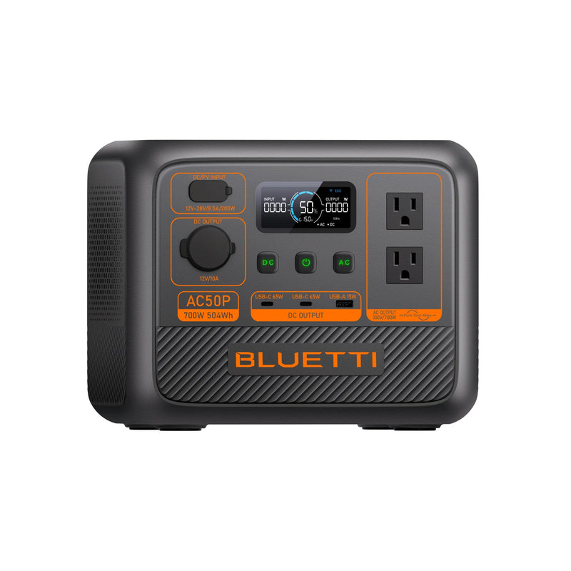 BLUETTI AC50P Portable Power Station | 700W 504Wh (AC50P)