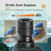SVBony SV406 Spotting Scope HD 20-60x80 (F9355E) Svbony
