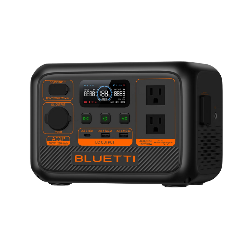 BLUETTI AC2P Portable Power Station | 300W 230.4Wh (AC2P)
