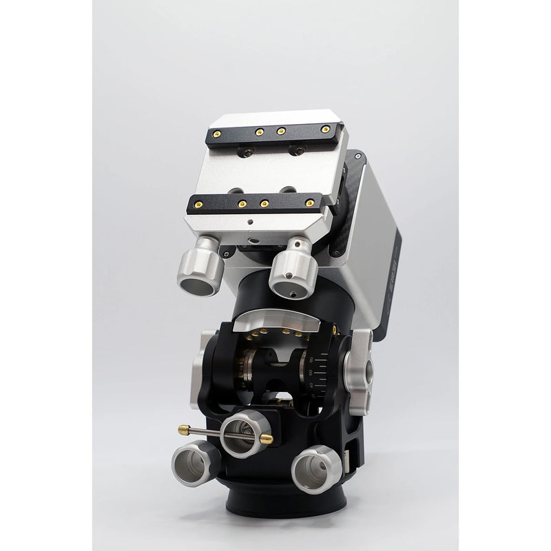 Precision equatorial telescope mount with adjustment knobs for astrophotography