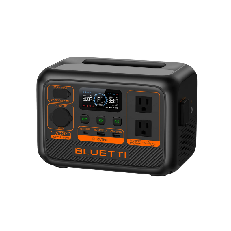 BLUETTI AC2P Portable Power Station | 300W 230.4Wh (AC2P)
