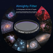 SVBONY SV240 Multi-Narrowband Filter Galaxy & Nebula Near-infrared Light Pollution Svbony