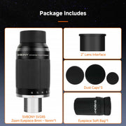 SVBony SV245 Zoom Eyepiece 8-16mm FOV 63° Parfocal & ClickStop (W9192A) Svbony