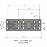 Rouz Astro Lightweight Losmandy-Style Carbon Dovetail Rouz Astro