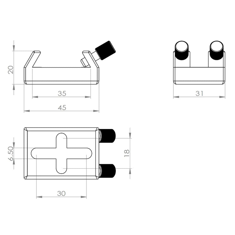Base de Chercheur Astro Hutech MORE BLUE L (FG307)
