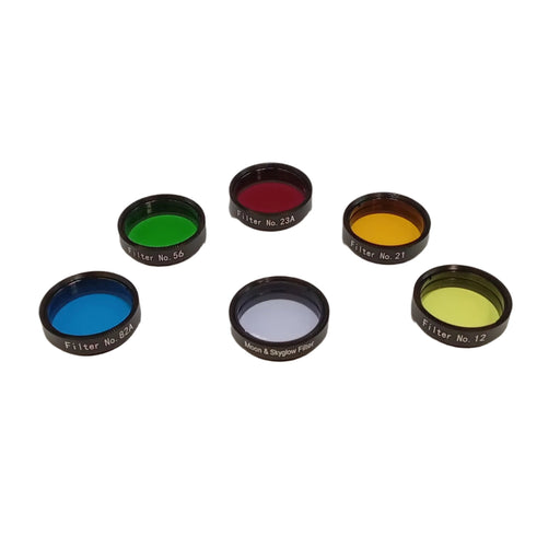Astronomy Plus 1.25" Lunar and Planetary Color Filter Set with Aluminum Case (TA190) Astronomy Plus
