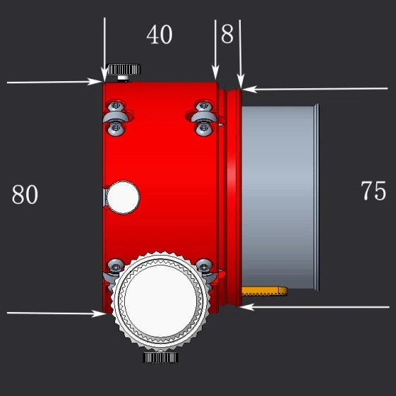 Astronomy Plus 2" Precision Dual-Speed Rack & Bearing Focuser for Newtonians