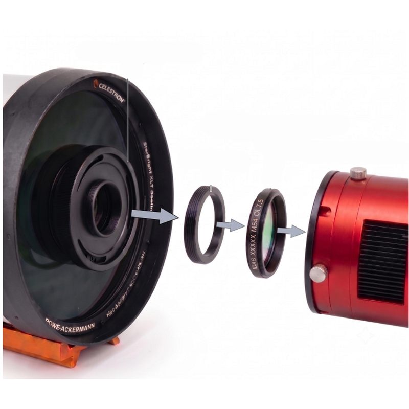 IDAS Porte-filtre M54 pour RASA 8 (M54 OL7.5)