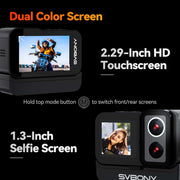 SVBONY SVGO Dual Lens Action Camera (W9319A-W9319B) Svbony