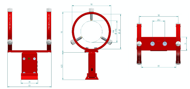 PrimaLuceLab Guide Scope Support for ECCO (ECCOSUP) PrimaluceLab