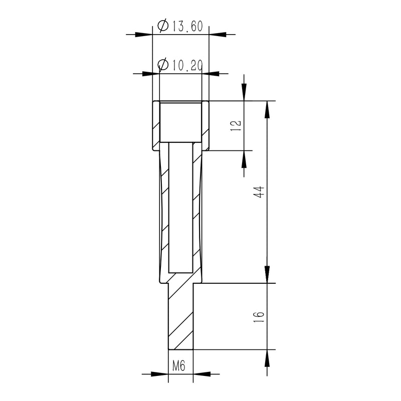 Astro Hutech More Blue Thumbscrew M6 (TB103)