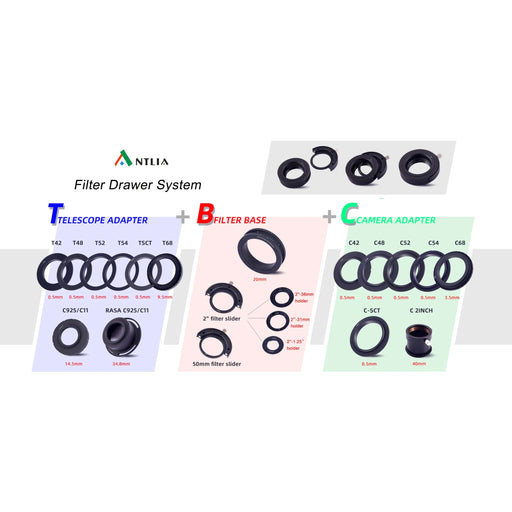 Antlia Filter Drawer and Adapters (Parts Only) - Astronomy Plus