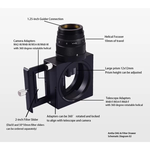 Antlia OAG and Filter Drawer Assembly (OAGFD) - Astronomy Plus
