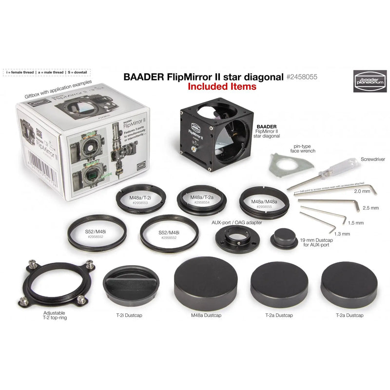 Baader FlipMirror II Star Diagonal (BFM-II) - Astronomy Plus