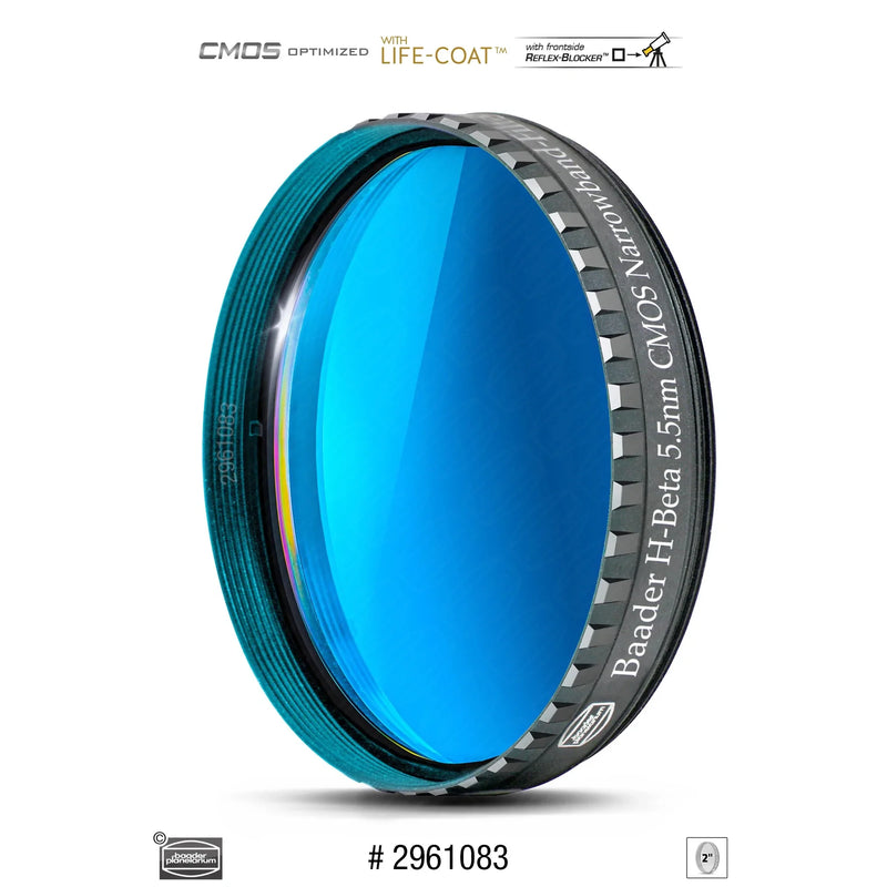 Baader H-Beta Narrowband-Filter (5.5nm) – CMOS-optimized - Astronomy Plus