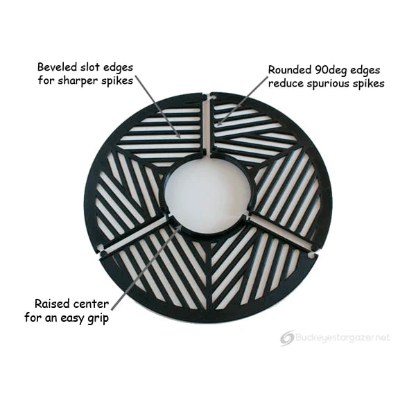 Buckeye TriBahtinov Mask for Collimation and Focus - Astronomy Plus