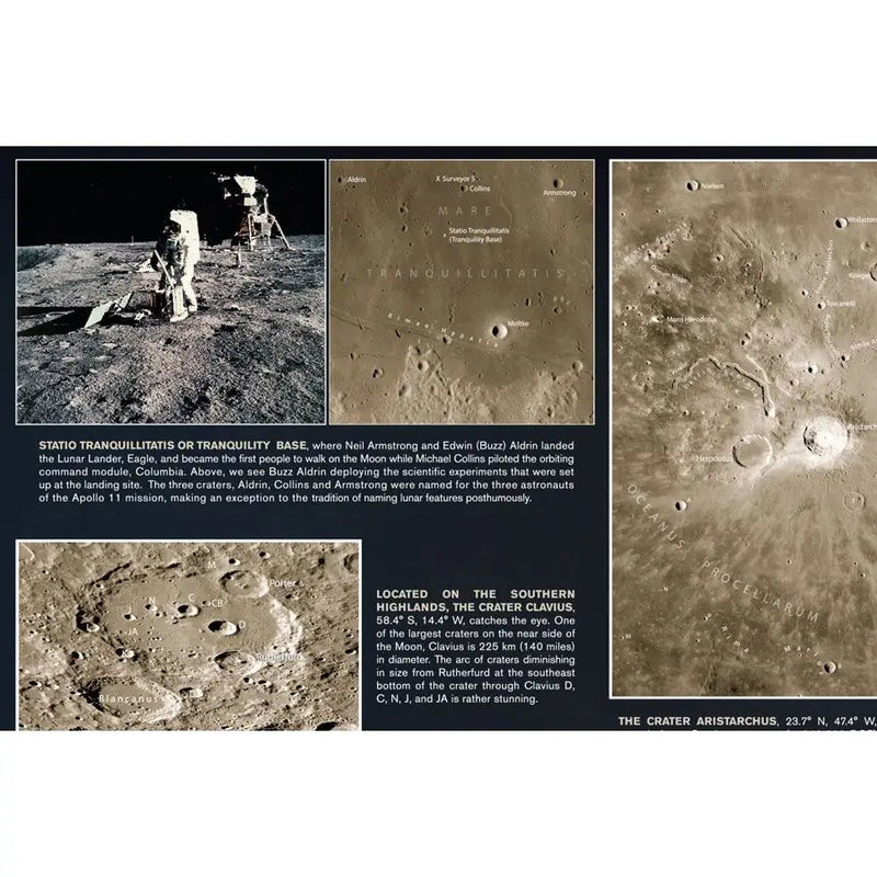 Celestron Deluxe Folding Moon Map (93704) - Astronomy Plus