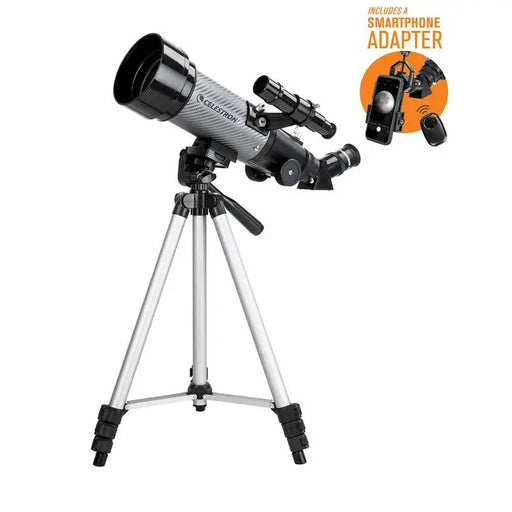 Celestron Travel Scope 70 DX Portable Telescope with Smartphone Adapter (22035) - Astronomy Plus