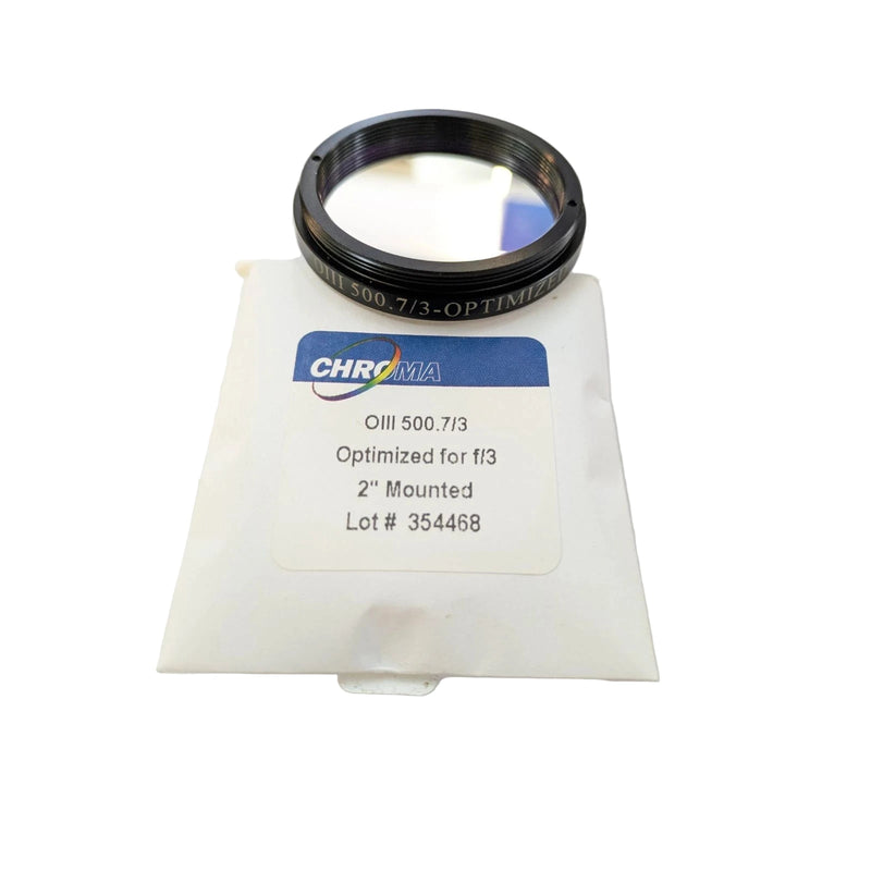 Filtre Chroma 3nm OIII optimisé pour f/2.8-f/3.6 - D'OCCASION (27066-U)