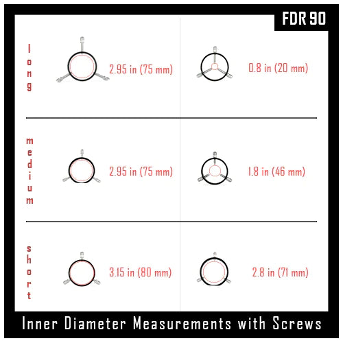 Farpoint D Series 90mm Dovetail Rings (FDR90) - Astronomy Plus