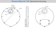 Player One Phoenix Wheel 8x1.25" Electronic Filter Wheel (PW8-1.25) - Astronomy Plus