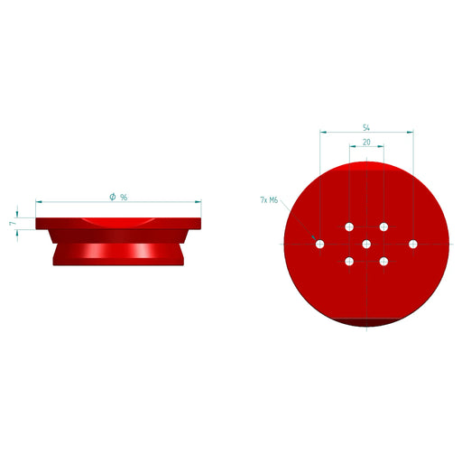 PrimaluceLab EQ6, Atlas EQ-G, AZ-EQ6, Atlas Pro AZ/EQ6-G PLUS Adapter Plate (PLLFLEQ6) - Astronomy Plus