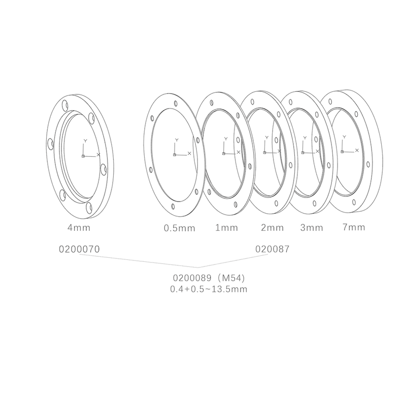 QHYCCD Fine Adjustment M54 Adapter Set (020089) - Astronomy Plus