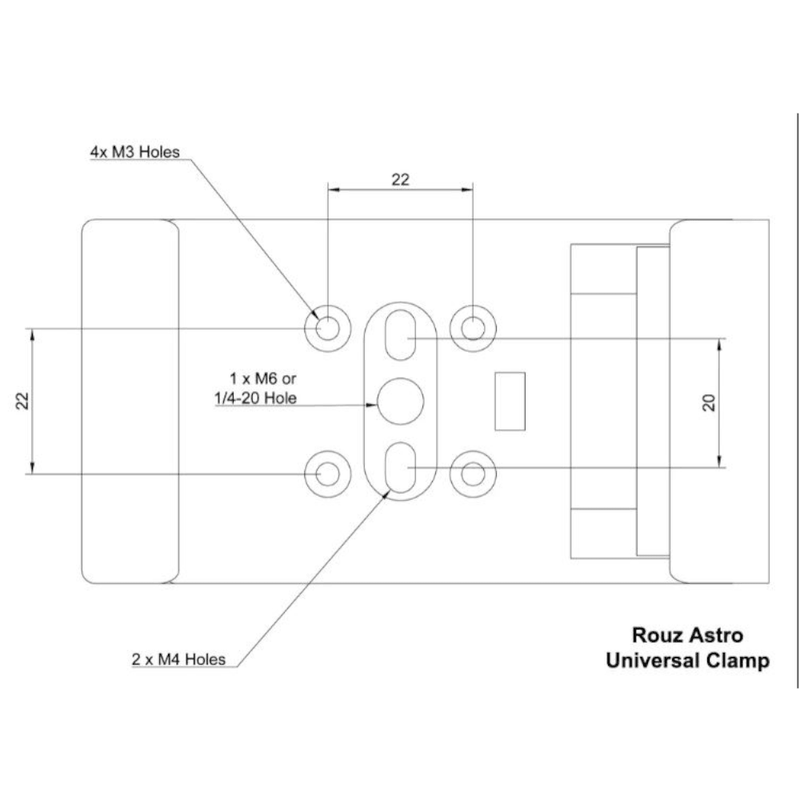 Rouz Astro Universal Mounting Clamp (UMC) - Astronomy Plus