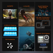 SVBONY SVGO3 4K Waterproof Action Camera (W9324A) Svbony