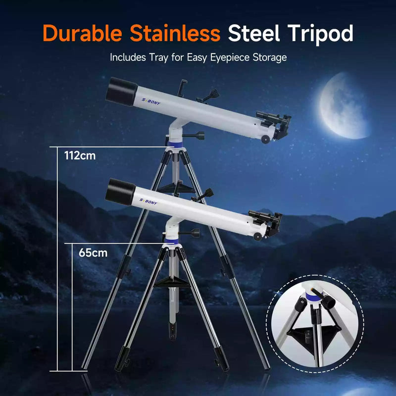 SVBONY 90mm Telescope Kit with Smartphone-Assisted Star Finding (W9302A) Svbony