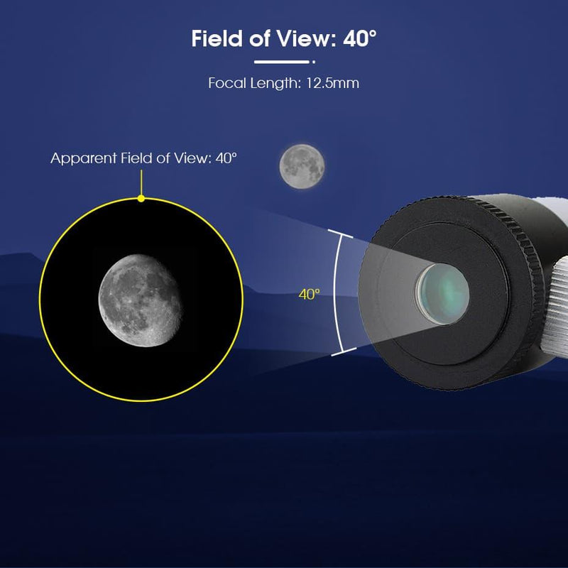 SVBONY 1.25" Illuminated Crosshaired Plossl Eyepiece (F9132A) - Astronomy Plus