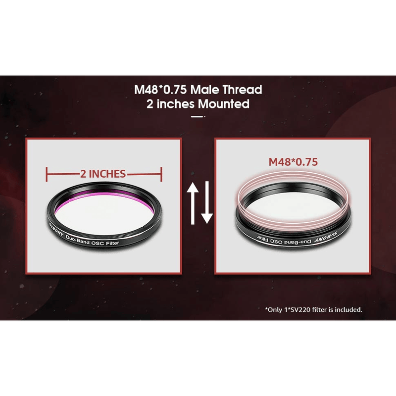 Svbony 7nm Dual-Band Nebula filter - Astronomy Plus