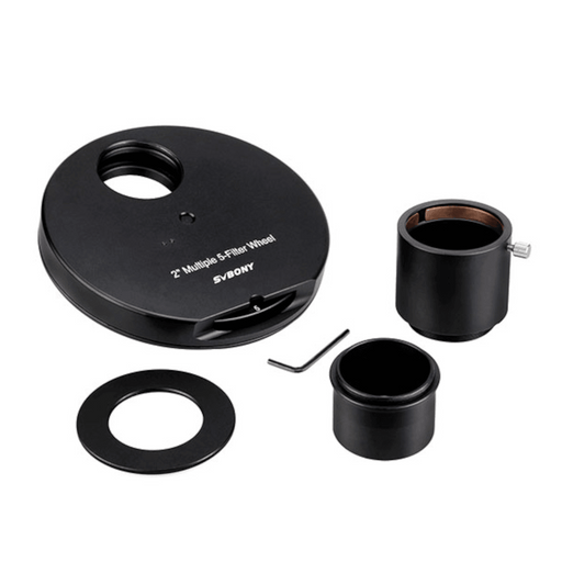 SVBONY SV133 2" Multiple 5-Position Filter Wheel for Telescope (W9103B) - Astronomy Plus