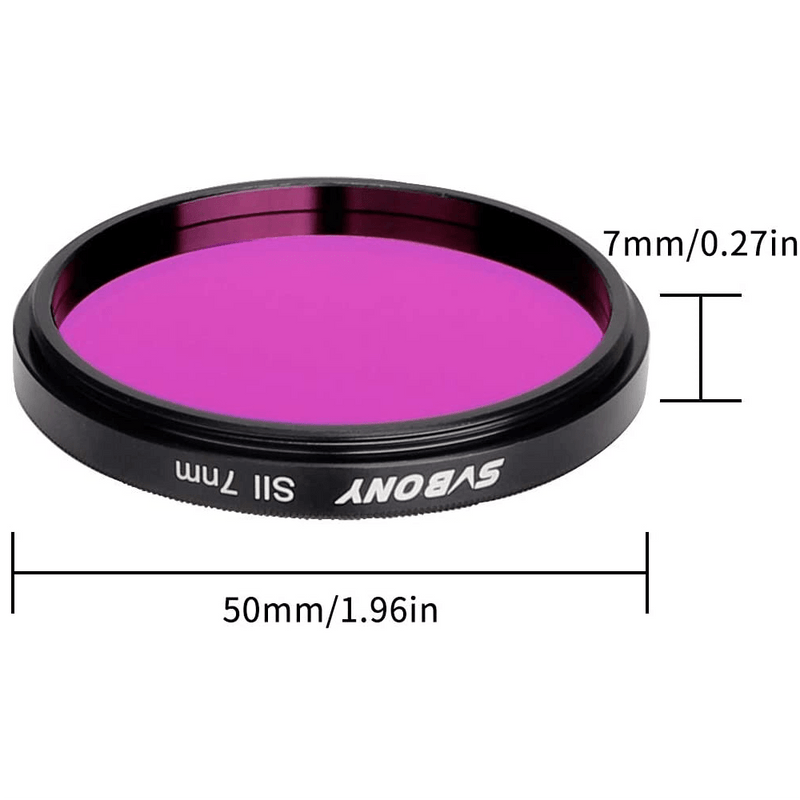 SVBONY SV160 2" SII Filter 7nm Narrow-Band for CCDs (W9122B) - Astronomy Plus