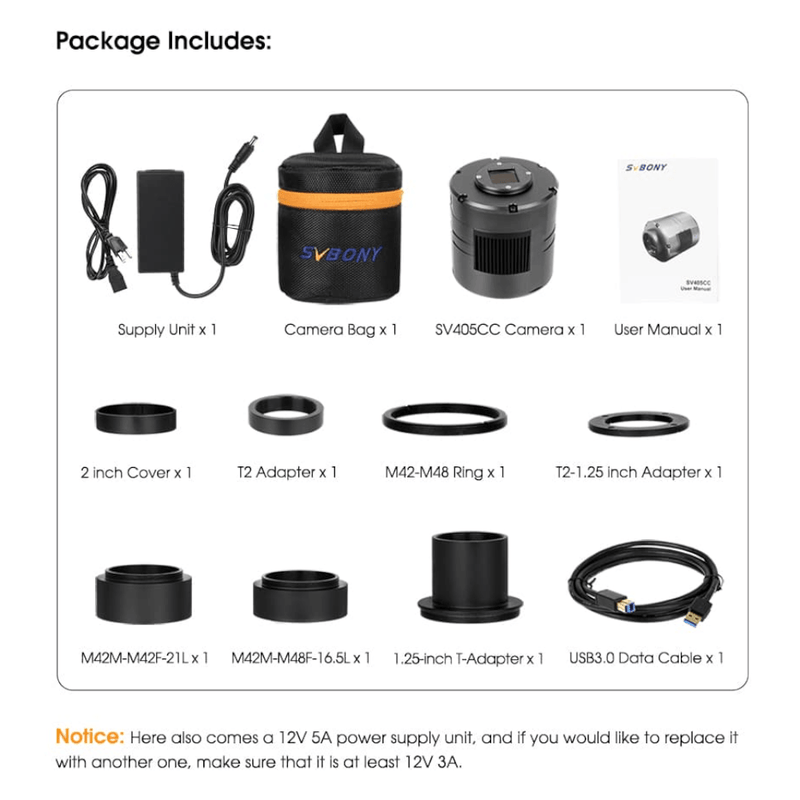 SVBONY SV405CC Cooled Color Camera IMX294 - Astronomy Plus