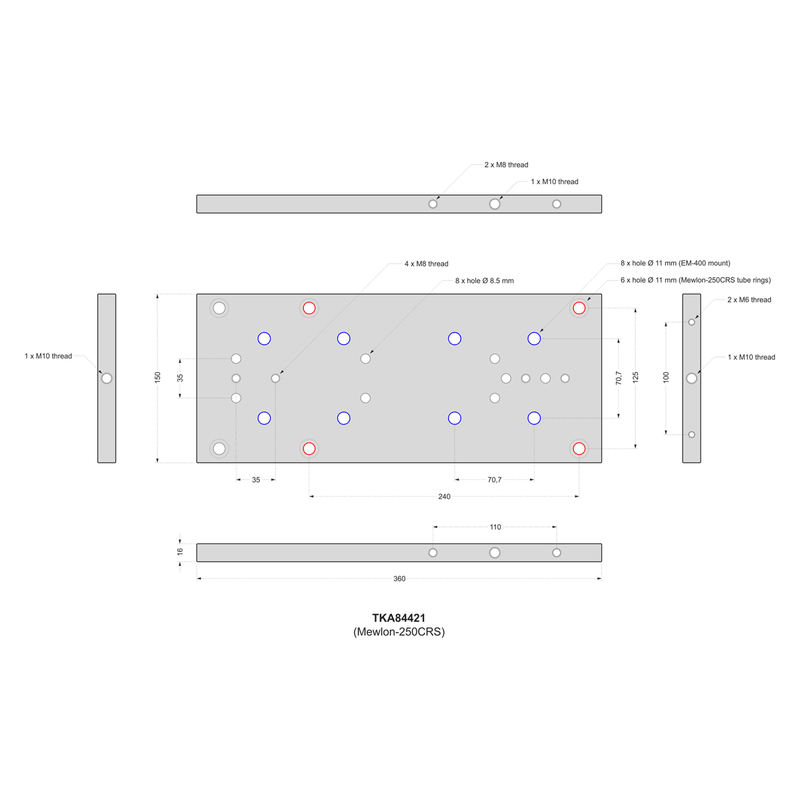 Takahashi CW-Plate (TKA84421) - Astronomy Plus