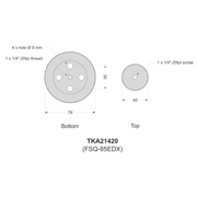 Takahashi Tube ring 95S with balancing plate (TKA21420S) - Astronomy Plus