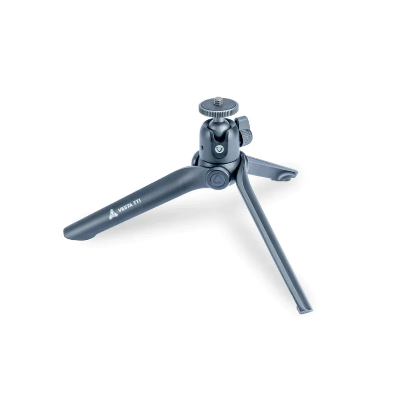 Vanguard VESTA TT1 BP Mini Aluminum Tripod - Black Pearl - w/Bluetooth Remote (VES-TT1-BP) - Astronomy Plus
