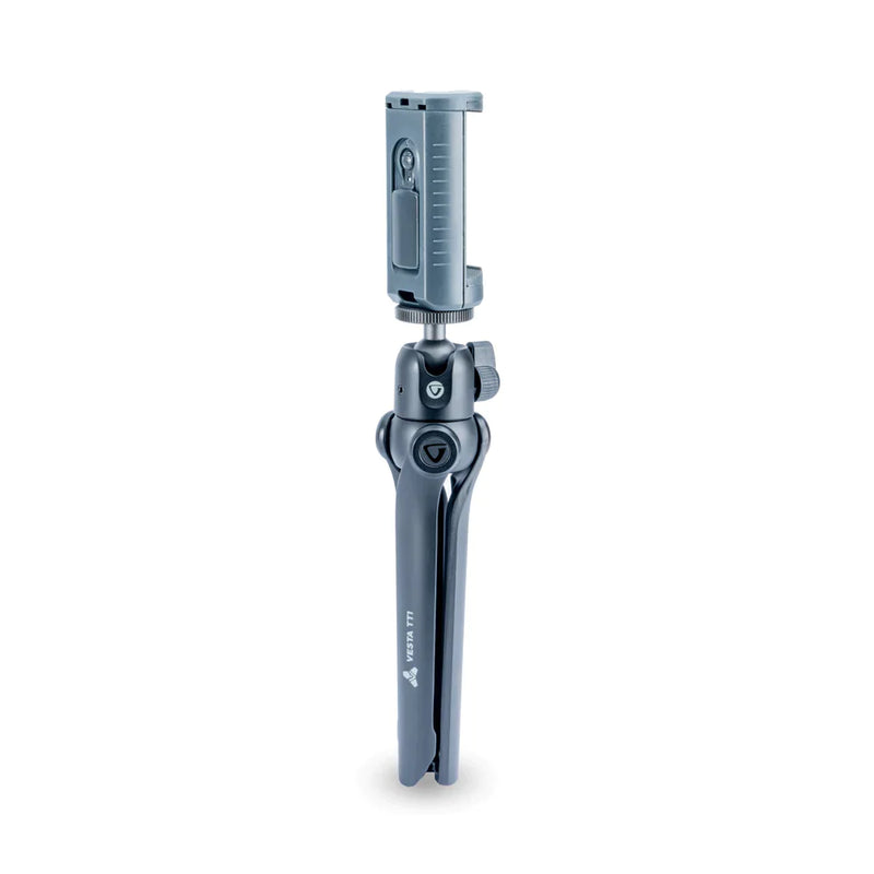 Vanguard VESTA TT1 BP Mini Aluminum Tripod - Black Pearl - w/Bluetooth Remote (VES-TT1-BP) - Astronomy Plus