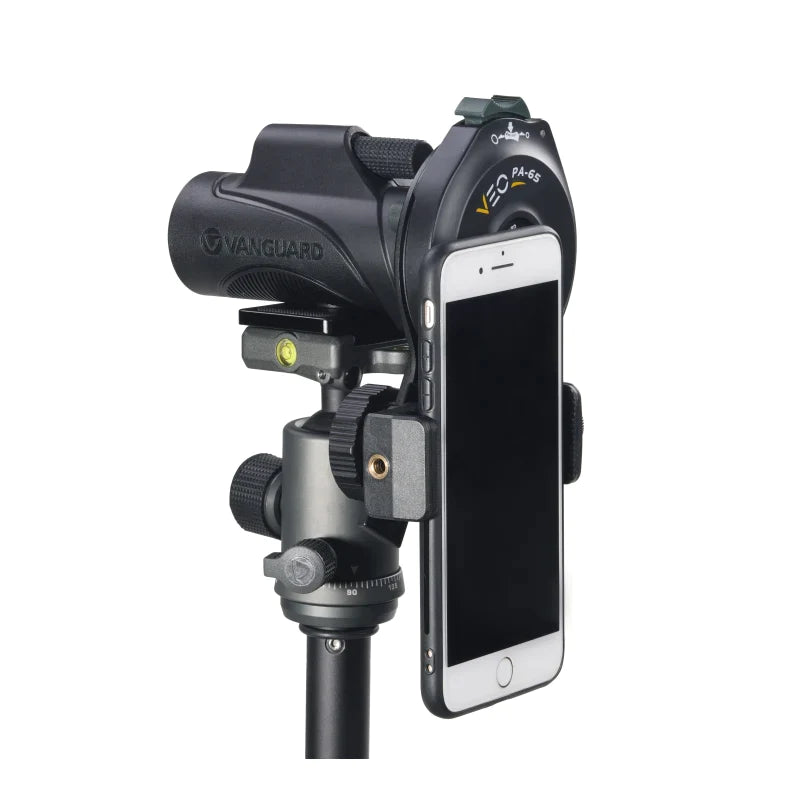 VEO PA-65 Digiscoping Adapter for Smartphone, with Bluetooth Remote (VEO-PA-65) - Astronomy Plus