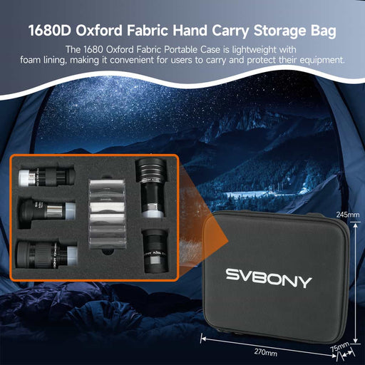 SVBONY Telescope Accessory Deluxe Kit 1.25" (W9190B) Svbony