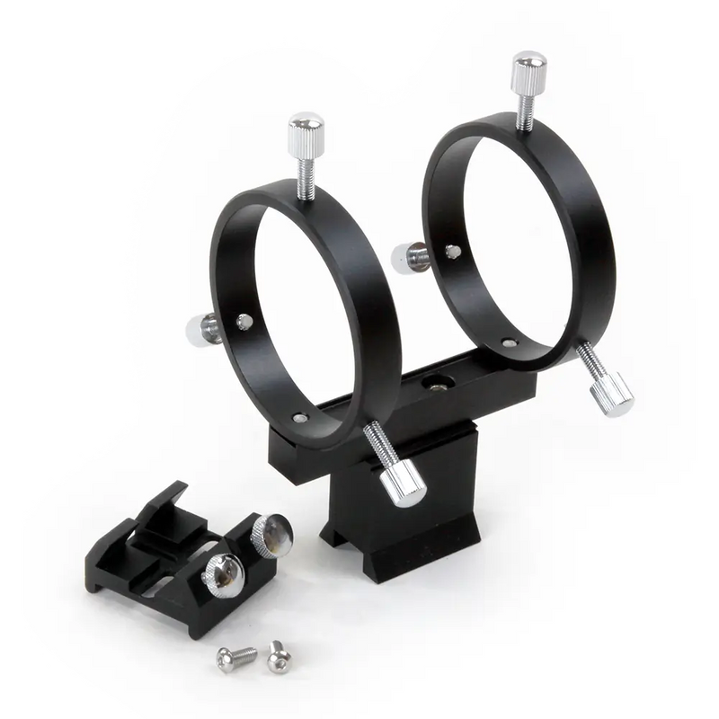 William Optics 50 mm Finder Mounting Bracket & Rings (M-FB50-B) - Astronomy Plus