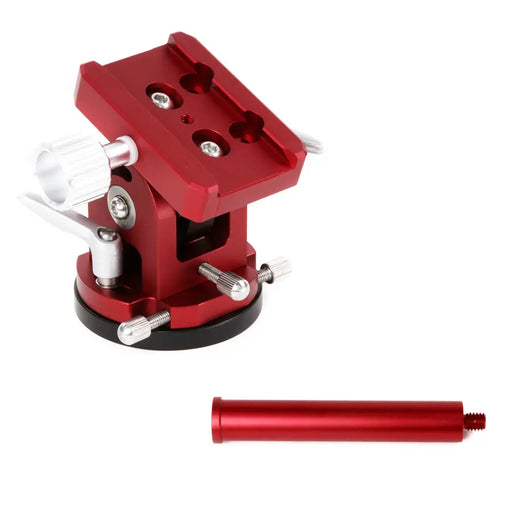 William Optics High Latitude Vixen Base Mount with Extension Bar for iOptron Skyguider Pro (YG-IO-SG01H-RD-P) - Astronomy Plus