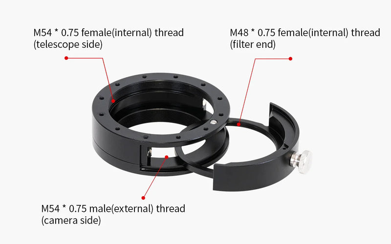 ZWO 2" Filter Drawer M54 (FD-M54-II) - Astronomy Plus